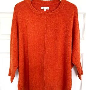 LOFT Lou & Grey poncho style crewneck sweater.